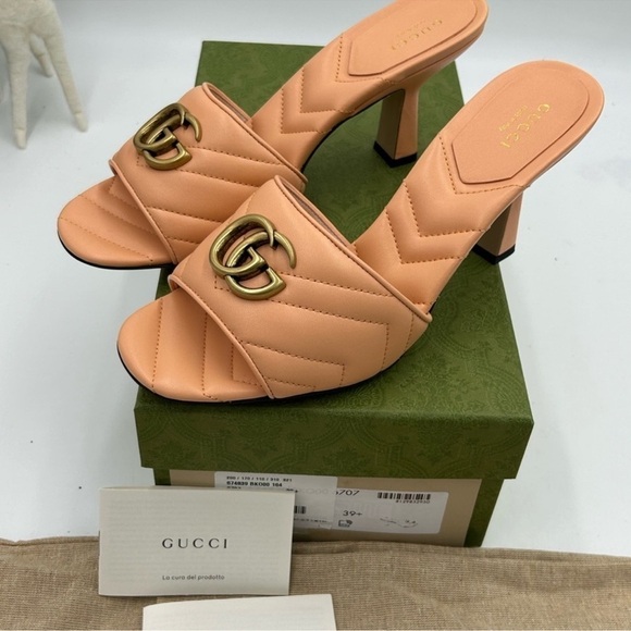 Women’s Gucci Marmont, leather mules size 39.5 made in Italy - Picture 7 of 10